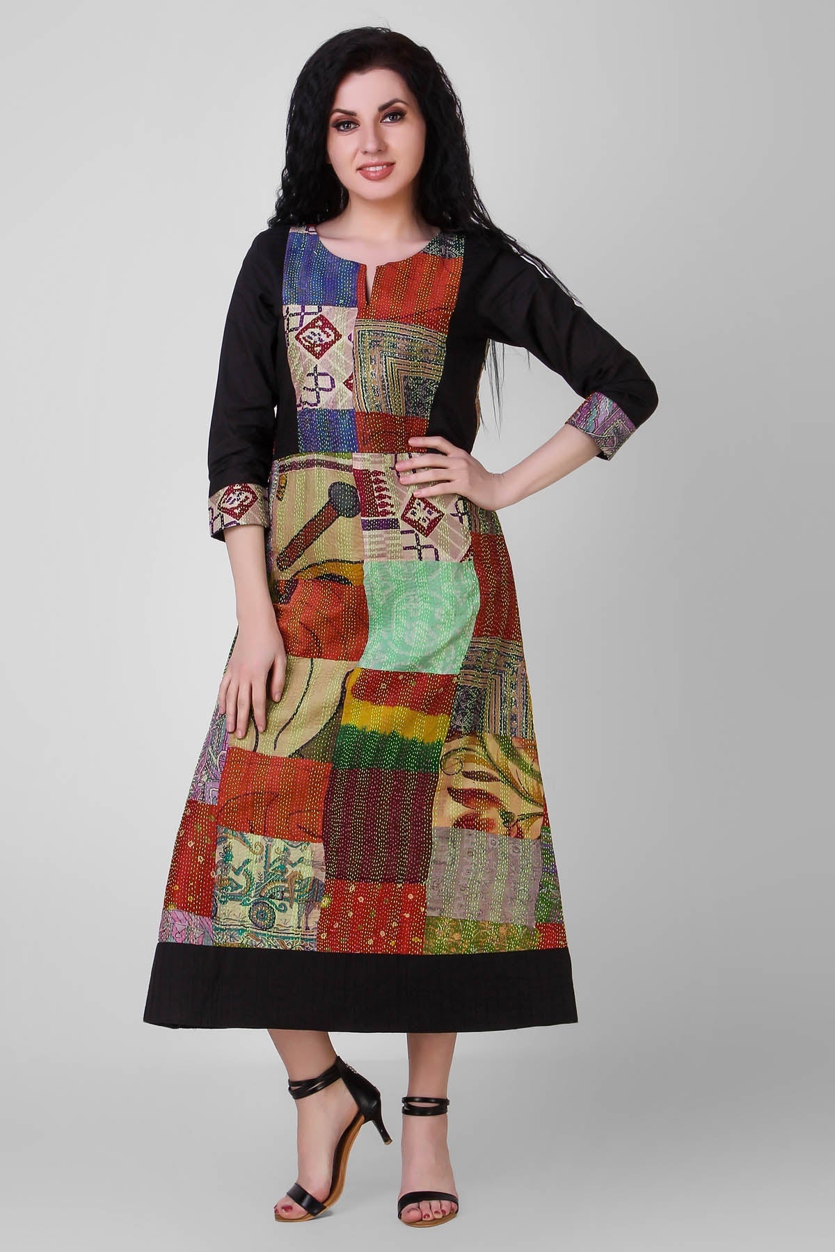 Buy Simply Kitsch Black Dress for Women online available at ScrollnShops